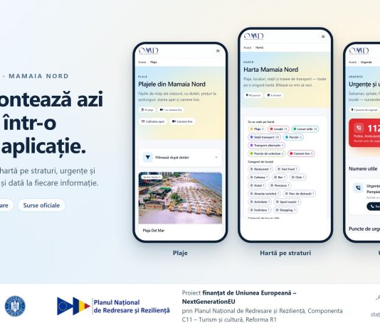 Aplicația Mamaia Nord: ghidul digital al stațiunii, într-o singură pagină